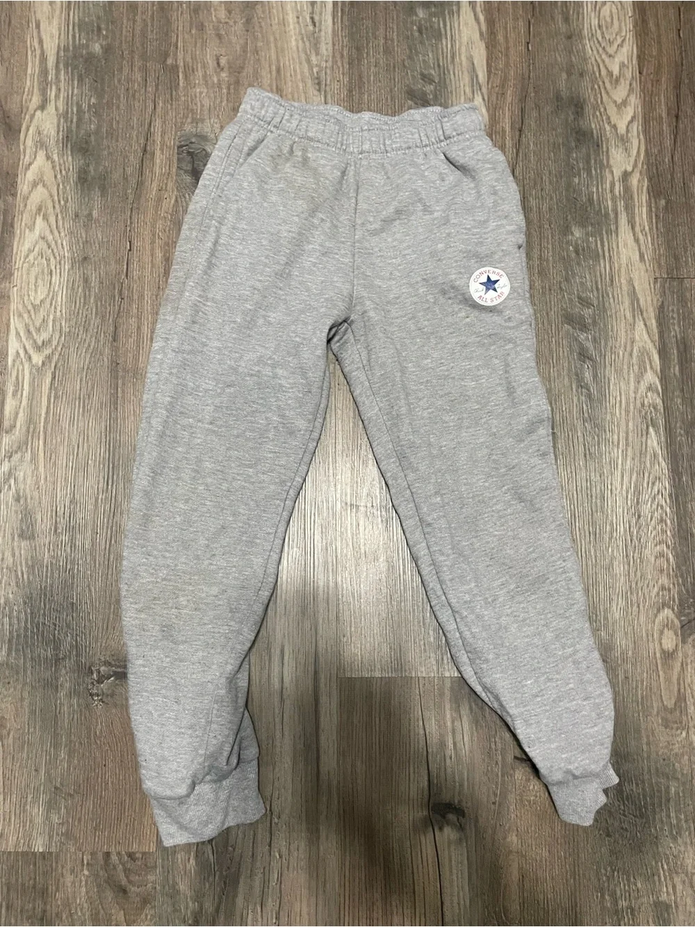 Converse All Stars Kids Gray Logo Joggers size M 10-12 years